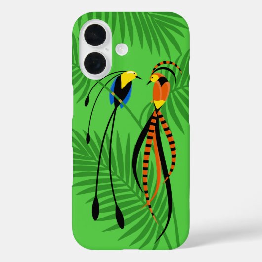 Helderkleurige vogels van het paradijs Case-Mate iPhone case (Achterkant)
