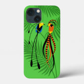 Helderkleurige vogels van het paradijs Case-Mate iPhone case (Achterkant)