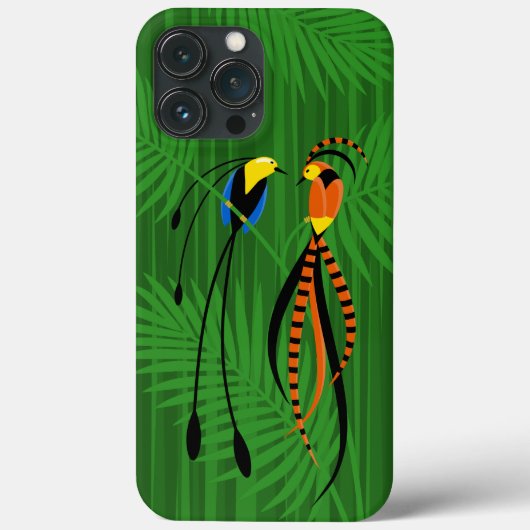 Helderkleurige vogels van het Paradijs Donker Case-Mate iPhone Case (Achterkant)
