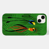 Helderkleurige vogels van het Paradijs Donker Case-Mate iPhone Case (Achterkant (horizontaal))