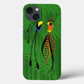 Helderkleurige vogels van het Paradijs Donker Case-Mate iPhone Case (Achterkant)