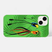 Helderkleurige vogels van het paradijs iPhone hoesje (Achterkant horizontaal)