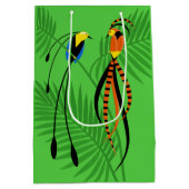 Helderkleurige vogels van het paradijs medium cadeauzakje (Achterkant)