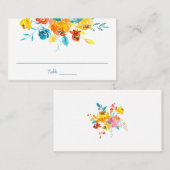 Helderkleurige Waterverf Plaatskaartje (Voorkant / Achterkant)