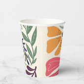 Helderkleurige Wilde bloem Abstracte Florence Part Papieren Bekers (Rechts)