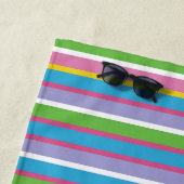 Helderkleurstrips NAAM Moderne Summer Fun Hip Strandlaken (In situ)