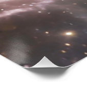 Helderkosmische nebula Roos Blossom Glossy Poster Perfect Poster (Hoek)