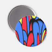 Helderkrachtige kleuren magneet (Voorkant / Achterkant)