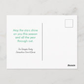 Helderlichte verlichte kerstbomen Briefkaart (Achterkant)