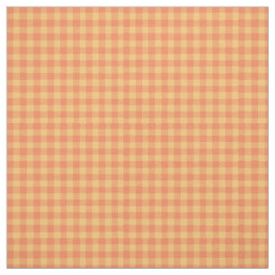 Helderlijk Oranje gele Check Gingham Pattern Fabri Stof