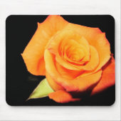 Helderlijk Oranje Roos Muismat (Voorkant)