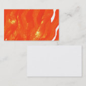 Helderlijk oranje visitekaartje (Voorkant / Achterkant)