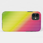 Helderneonfluorescerende gradiënt-regenboogombbole Case-Mate iPhone case (Achterkant (horizontaal))