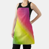 Helderneonfluorescerende gradiënt-regenboogombbole schort (Insitu)