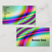 Helderneonkleuren onttrekken ontwerp visitekaartje (Voorkant / Achterkant)