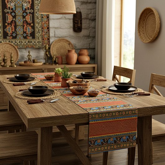 Helderolifanten Korte Tafelloper