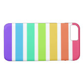 Helderregenboogstrepen Case-Mate iPhone Case (Achterkant (Horizontaal))