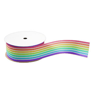 Helderregenboogstrepen Grosgrain Lint