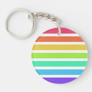 Helderregenboogstrepen Sleutelhanger
