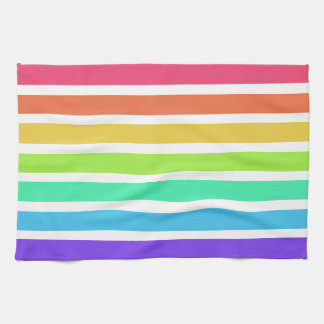 Helderregenboogstrepen Theedoek