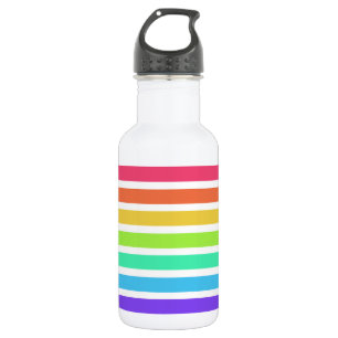 Helderregenboogstrepen Waterfles