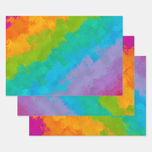 Helderregenboogverlooppapier Inpakpapier Vel