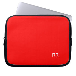 Helderrode, aangepaste laptoptas laptop sleeve