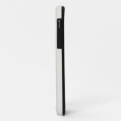 Helderrode aangepaste naam effen grijs Case-Mate iPhone case (Achterkant/links)