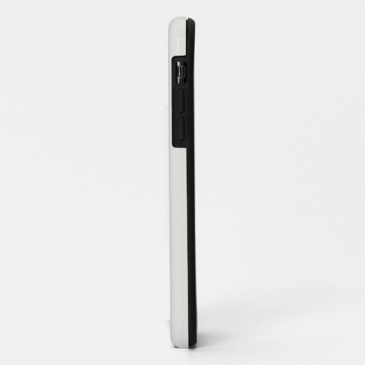 Helderrode aangepaste naam effen grijs Case-Mate iPhone case (Achterkant/links)