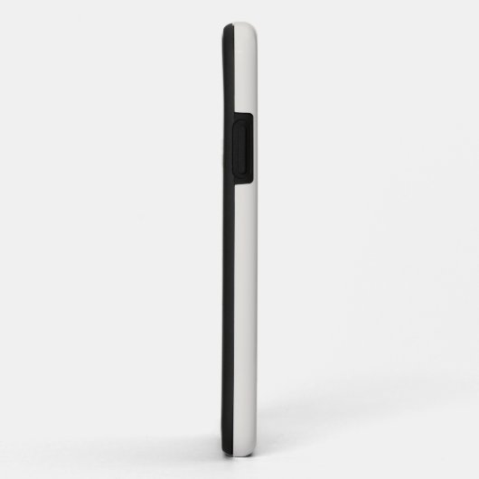 Helderrode aangepaste naam effen grijs Case-Mate iPhone case (Achterkant/rechts)