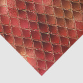 Helderrode drakenschalen tissuepapier (Detail)