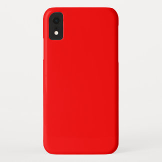 Helderrode effen kleur achtergrond iPhone XR hoesje