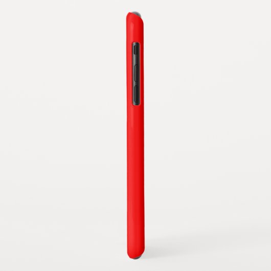 Helderrode effen kleur achtergrond Case-Mate iPhone case (Achterkant/links)