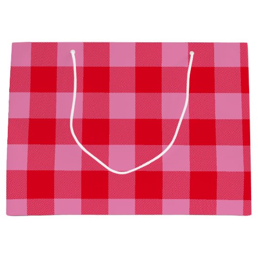 Helderrode en roze buffelplaat-Valentijn Groot Cadeauzakje (Voorkant)