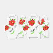 Helderrode Floral Bedankdoosjes (Uitgevouwen)