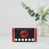 Helderrode glitter Lips Loyalty (Staand voorkant)