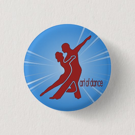 Helderrode Logo ronde Button (Voorkant)