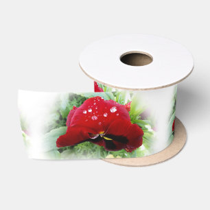 Helderrode pansie lint