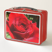 Helderrode rode rozenbloem mooie Floral (Voorkant)