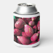 Helderrode stekelige perencactus fruit blikjeskoeler (Blikje Achterkant)