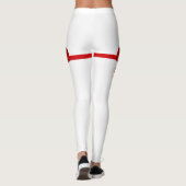 Helderrode strik leggings (Achterkant)