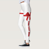 Helderrode strik leggings (Links)