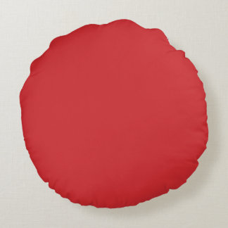 Helderrode, vaste kleuren - Kleur - Kleurtoon - 01 Rond Kussen