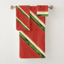 Helderrode Waterverf Watermeloen Handdoek