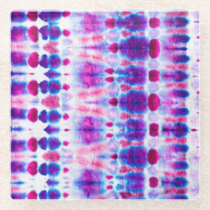 Helderrood Geel Abstracte Kunst Glazen Onderzetter