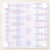 Helderrood Geel Abstracte Kunst Glazen Onderzetter (Achterkant)