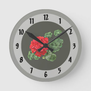 Helderrood geranium ronde klok