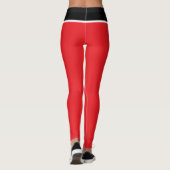 Helderrood zwart en wit leggings (Achterkant)