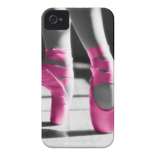 Helderroze balletschoenen Case-Mate iPhone case (Achterkant)