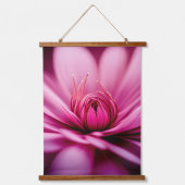 Helderroze Dahlia, Floral, set van drie Hangend Wandkleed (Voorkant)
